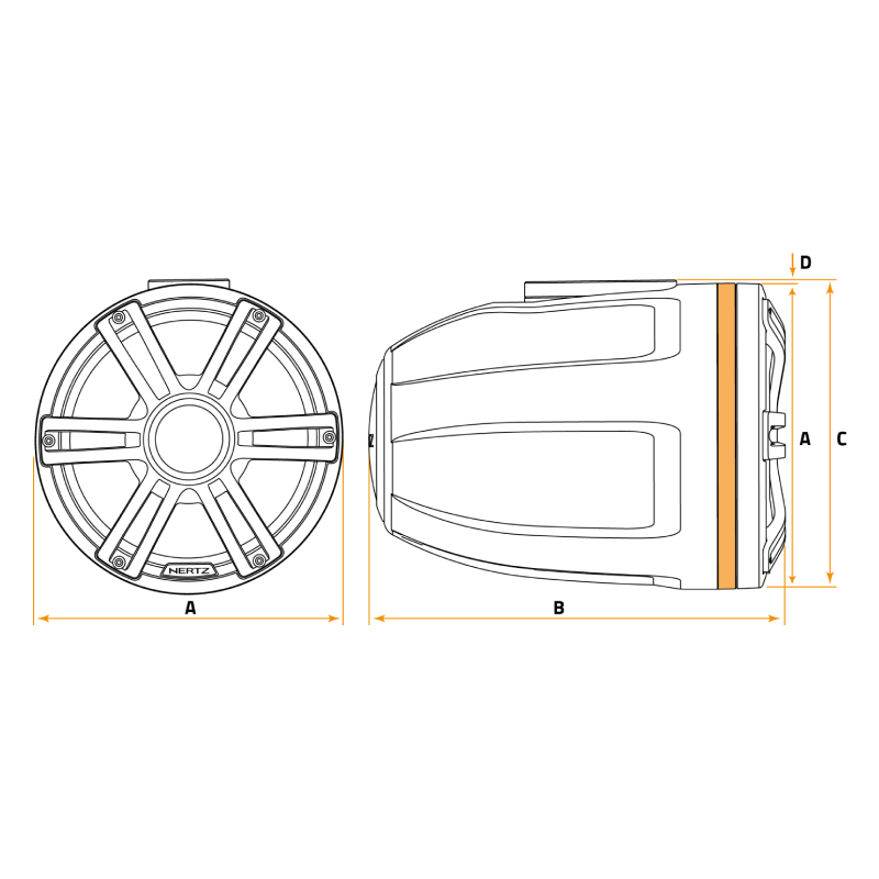 Hertz HTX 8H S-FL-G Marine Speakers